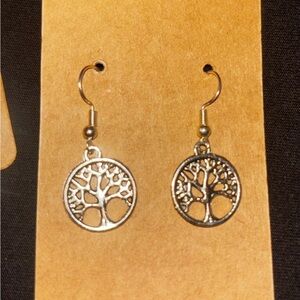 Tree of Life Silver Earrings